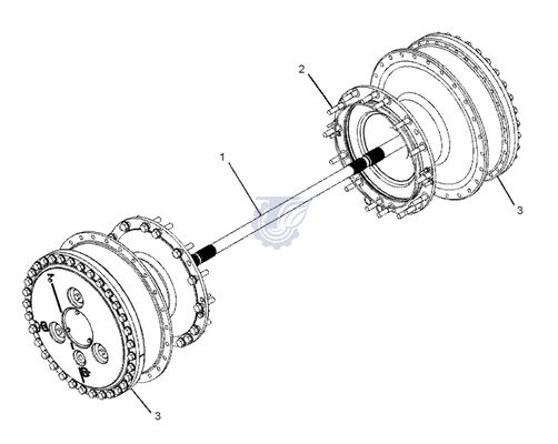 CAT D6D D6H D6R D6T Final Drive Group 260 6650 | Heavy Dozer Planetary Reducer 260 6650 3W 6493 7G 5532