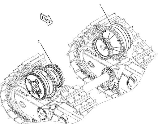 Final Drive 110-2780 1102780 & Motor 20R7373 For TQCAT D10T2 D10R D10T D10N Dozer