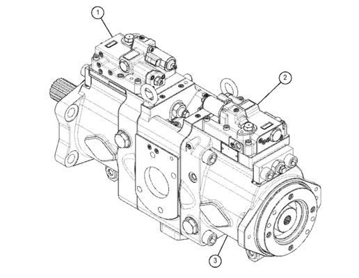 TQ 330 GC Excavator প্রধান হাইড্রোলিক পাম্প 5511122 5511136 5511121 K7V160