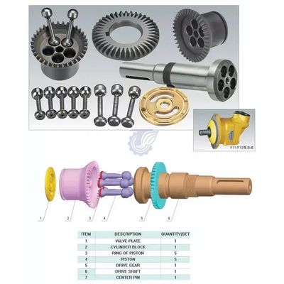 PARK Excavator হাইড্রোলিক পাম্প পার্টস মেরামত কিট F12-250 জন্য টেকসই