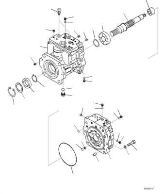 708-1g-00060 708-1g-01060 708-1g-04310 Komatsu Wa470-6 Wa480-6 হাইড্রোলিক পিস্টন প্রধান পাম্প লোডার পাম্প অরিজিনালের জন্য