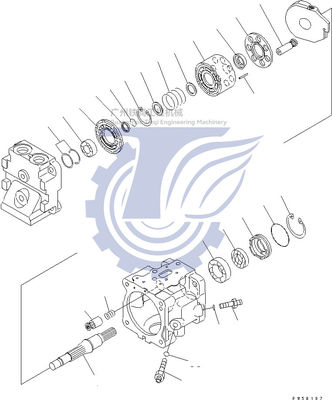 708-1T-00440 708-1T-00421 708-1T-01420 708-1T-04410 Komatsu D155AX-5 হাইড্রোলিক মজা পিস্টন পাম্প জন্য