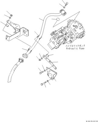 708-1W-00960 708-1W-00850 708-1W-03710 Komatsu এর জন্য WA450-6 WA470-6 WA480-6 হাইড্রোলিক পিস্টন স্টিয়ারিং পাম্প