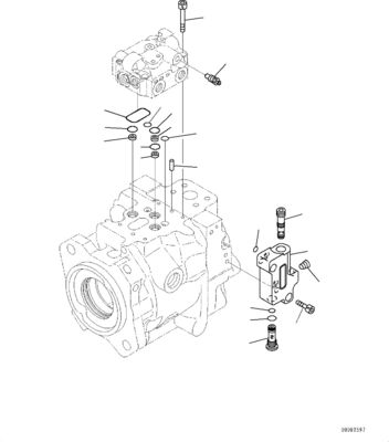 708-1W-00740 708-1W-00882 708-1W-00881 Komatsu এর জন্য WA380-6 WA430-6 হুইল লোডার পাম্প হাইড্রোলিক তেল পাম্প