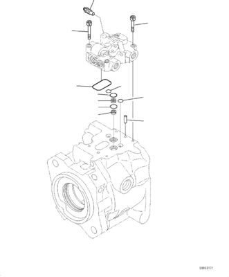 708-1U-00120 708-1U-00140 708-1U-00170 Komatsu এর জন্য WA380-6 WA430-6 হাইড্রোলিক পাম্প স্টিয়ারিং পাম্প