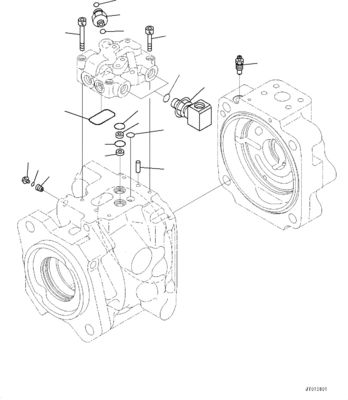 708-1W-00730 708-1W-00731 708-1W-00950 Komatsu WA500-6 হাইড্রোলিক পাম্প স্টিয়ারিং পাম্পের জন্য আসল উচ্চ মানের