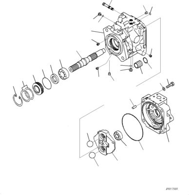 708-1W-00820 708-1W-00731 708-1W-00952 Komatsu WA500-6 জন্য হাইড্রোলিক পাম্প স্টিয়ারিং পাম্প মূল উচ্চ মানের