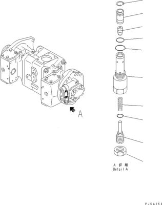 708-45-10204 708-4L-00910 708-45-11204 Komatsu WA700-3 WA800-3 হাইড্রোলিক পাম্প সুইচ পাম্প মূল উচ্চ মানের জন্য