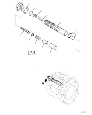 708-1W-90600 R7081W90600 708-1W-04222 708-1W-01632 Komatsu D475A-5EO জন্য হাইড্রোলিক কুলিং ফ্যান ড্রাইভ পাইপিং মূল