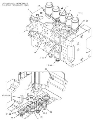 CAT 455-2663 424-937 প্রধান নিয়ন্ত্রণ ভালভ 349E 349F 352 খনি নির্মাণ ধ্বংস প্রকৌশল যন্ত্রপাতি যন্ত্রাংশ