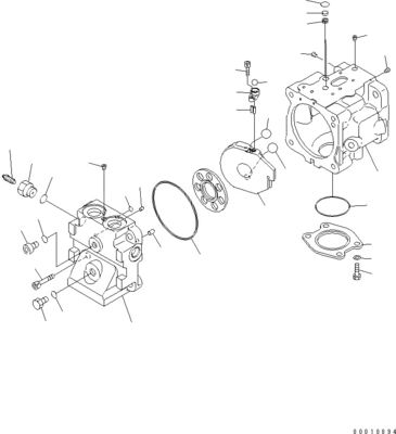 708-1W-00600 708-1S-00910 R7081S00910 R7081W00600 Komatsu D475A-5 জন্য বুলডোজার হাইড্রোলিক ফ্যান পাম্প পিস্টন পাম্প মূল