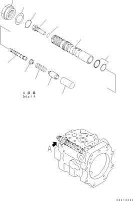 708-1W-00600 708-1S-00910 R7081S00910 R7081W00600 Komatsu D475A-5 জন্য বুলডোজার হাইড্রোলিক ফ্যান পাম্প পিস্টন পাম্প মূল