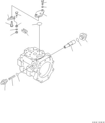 708-1W-00600 708-1S-00910 R7081S00910 R7081W00600 Komatsu D475A-5 জন্য বুলডোজার হাইড্রোলিক ফ্যান পাম্প পিস্টন পাম্প মূল