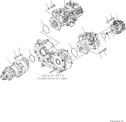 708-2G-00800 708-2G-00801 708-2G-01081 Komatsu Loader WA600-6 জন্য হাইড্রোলিক পাম্প পিস্টন পাম্প প্রধান পাম্প উচ্চ মানের