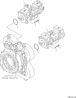 708-4L-00910 708-45-10204 708-4L-00911 Komatsu WA800-3 WA900-3 জন্য হাইড্রোলিক সুইচ পাম্প প্রধান পাম্প উচ্চ মানের