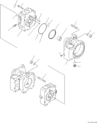 708-4L-00910 708-45-10204 708-4L-00911 Komatsu WA800-3 WA900-3 জন্য হাইড্রোলিক সুইচ পাম্প প্রধান পাম্প উচ্চ মানের