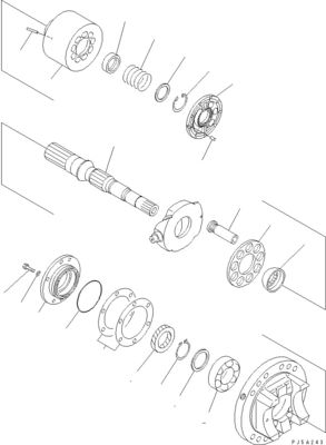 708-4L-00910 708-45-10204 708-4L-00911 Komatsu WA800-3 WA900-3 জন্য হাইড্রোলিক সুইচ পাম্প প্রধান পাম্প উচ্চ মানের