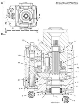 292-8767 10R7401 CA2928767 জন্য CAT LOADER 950H 962H IT62H পাম্প GP-পিস্টন হাইড্রোলিক প্রধান পাম্প পরে বাজারে উচ্চ মানের