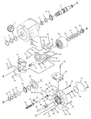 299-5790 20R3400 CAT ট্র্যাকের জন্য D7R II D7R XR HPR135 পাম্প GP-পিস্টন IMPLEMENT স্টিয়ারিং হাইড্রোলিক মেইন পাম্প পরে বাজার