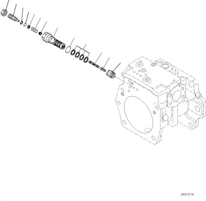 708-1H-00260 708-1H-01260 Komatsu বুলডোজার D375A-6 D375A-6R হাইড্রোলিক প্রধান পাম্প মূল কাজের সরঞ্জাম পাম্পের জন্য