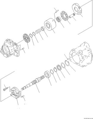 708-1L-00370 708-1L-01310 708-1L-04010 Komatsu বুলডোজারের জন্য D275AX-5E0 হাইড্রোলিক পাম্প পিস্টন পাম্প পরবিক্রয়