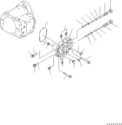 708-1L-00370 708-1L-01310 708-1L-04010 Komatsu বুলডোজারের জন্য D275AX-5E0 হাইড্রোলিক পাম্প পিস্টন পাম্প পরবিক্রয়