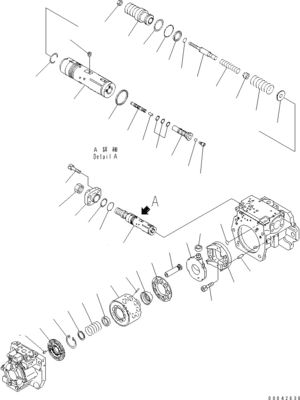 708-1H-00250 708-1H-00251 Komatsu বুলডোজারের জন্য D155AX-6 D155AX-6A হাইড্রোলিক প্রধান পাম্প মূল কাজ সরঞ্জাম পাম্প