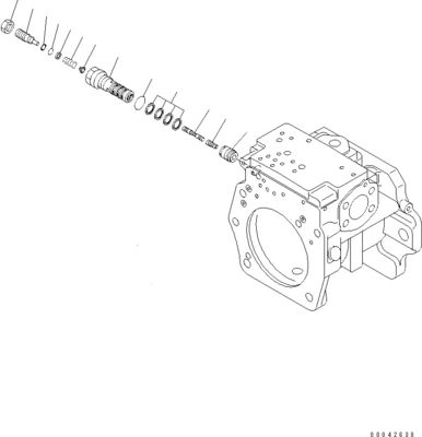 708-1H-00251 708-2H-04650 Komatsu বুলডোজার D155AX-6 D155AX-6A জন্য হাইড্রোলিক প্রধান পাম্প মূল কাজ সরঞ্জাম পাম্প