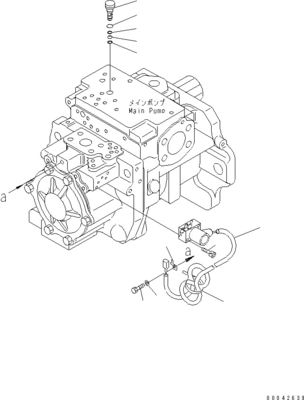 708-1H-00251 708-2H-04650 Komatsu বুলডোজার D155AX-6 D155AX-6A জন্য হাইড্রোলিক প্রধান পাম্প মূল কাজ সরঞ্জাম পাম্প