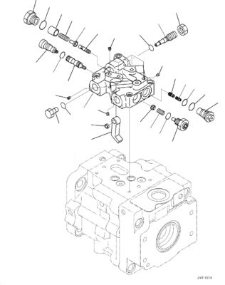 708-1T-00552 708-1T-01552 708-1T-04150 Komatsu বুলডোজারের জন্য D39EX-22 D39PX-22 D31EX-22 হাইড্রোলিক FUN পাম্প মূল