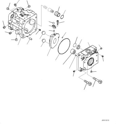708-1T-00552 708-1T-01552 708-1T-04150 Komatsu বুলডোজারের জন্য D39EX-22 D39PX-22 D31EX-22 হাইড্রোলিক FUN পাম্প মূল