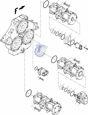 95177940 89652440 Komatsu Excavator PC4000-6 জন্য হাইড্রোলিক ফ্যান মোটর