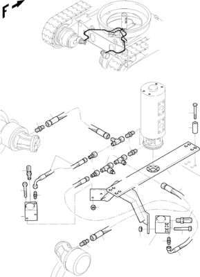 65489140 Komatsu Excavator PC3000-6 4000-6 7000-6 8000-6 এর জন্য হাইড্রোলিক ট্র্যাভেল মোটর ড্রাইভ মোটর