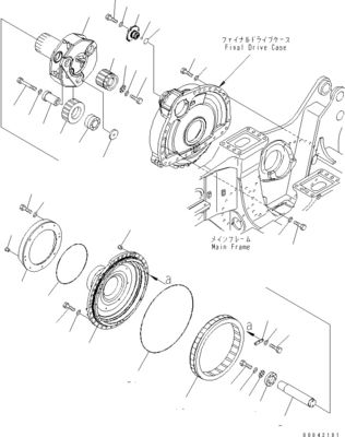 17M-27-00360 17M-27-00510 17M-27-00271 Komatsu Bulldozer D275A-5D ট্রাভেল অ্যাসেম্বলি ফাইনাল ড্রাইভ ট্রাভেল মোটর অরিজিনালের জন্য