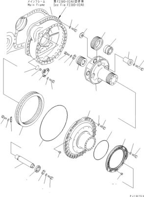 195-27-00801 195-27-00811 Excavator Final Drive For Komatsu Bulldozer D375A-8 মূল পরবিক্রয়