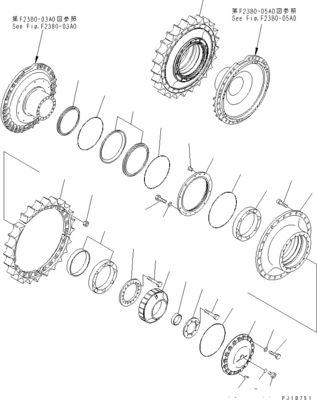 195-27-00801 195-27-00811 Excavator Final Drive For Komatsu Bulldozer D375A-8 মূল পরবিক্রয়