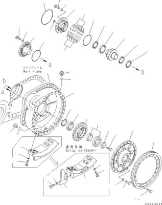 195-27-00801 195-27-00811 Excavator Final Drive For Komatsu Bulldozer D375A-8 মূল পরবিক্রয়