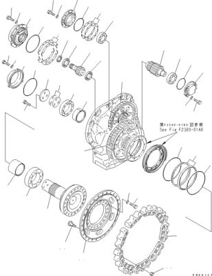 154-27-00353 154-27-00352 154-27-00351 Excavator Final Drive For Komatsu বুলডোজার D85EX-15 D85MS-15