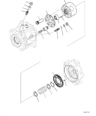 708-1U-00120 708-1U-00140 708-1U-00170 708-1L-04010 R7081U00120 R7081U00171 708-1U-01151 Komatsu WA380-6 WA430-6 জন্য চাকা লোডার হাইড্রোলিক পাম্প স্টিয়ারিং পাম্প