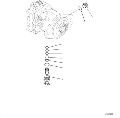 708-7F-00040 708-7F-11130 708-7L-04170 Komatsu D85PX-15R D85PX-15EO D85PX-15 D85EX-15EO বুলডোজার হাইড্রোলিক এইচএসএস পাম্প মূল