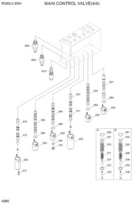 31N9-17000P 31Q9-17001P 31Q9-17002P হুন্ডাই এক্সক্যাভেটর R330LC-9S R330LC-9SH জন্য হাইড্রোলিক প্রধান নিয়ন্ত্রণ ভালভ নির্মাণ যন্ত্রপাতি যন্ত্রাংশ পরবিক্রয় উচ্চ মানের মূল