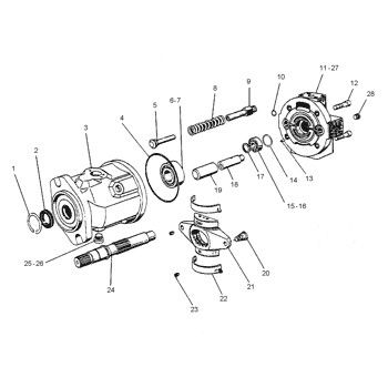 1094197 109-4197 CA1094197 0R7472 জন্য CAT 990 844 হুইল লোডার হাইড্রোলিক প্রধান পাম্প পিস্টন পাম্প পাম্প ASSY পাম্প জিপি-পিস্টন পরে বাজার উচ্চ মানের মূল