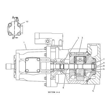 1200140 CA1200140 120-0140 CAT 928G 928H 928HZ IT28G হুইল লোডার হাইড্রোলিক প্রধান পাম্প পিস্টন পাম্প পাম্প ASSY পাম্প জিপি-পিস্টন আফটারমার্কেট উচ্চ মানের আসল
