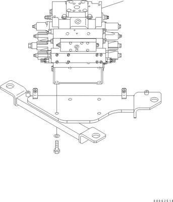 723-44-12100 723-44-12101 723-45-12101 723-45-12100 Komatsu WA500-6 WA500-6R হুইল লোডার হাইড্রোলিক মেইন কন্ট্রোল ভালভ কনস্ট্রাকশন মেশিনারি আফটার মানের হাই কোয়ালিটি মেশিনারি