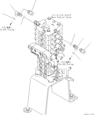 723-21-04200 7232104200 723-29-50601 723-29-50600 Komatsu এর জন্য PC78MR-6 PC78US-6 PC78UU-6 এক্সক্যাভেটর পার্টস হাইড্রোলিক প্রধান নিয়ন্ত্রণ ভালভ পরবিক্রয় মূল