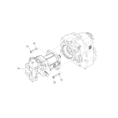 4651466 HITACHI ZX170W-3 ZX190W-3 ভ্রমণ মোটর ভ্রমণ সমাবেশ ফাইনাল ড্রাইভ ড্রাইভ জিপি-ফাইনাল -মোটর সঙ্গে